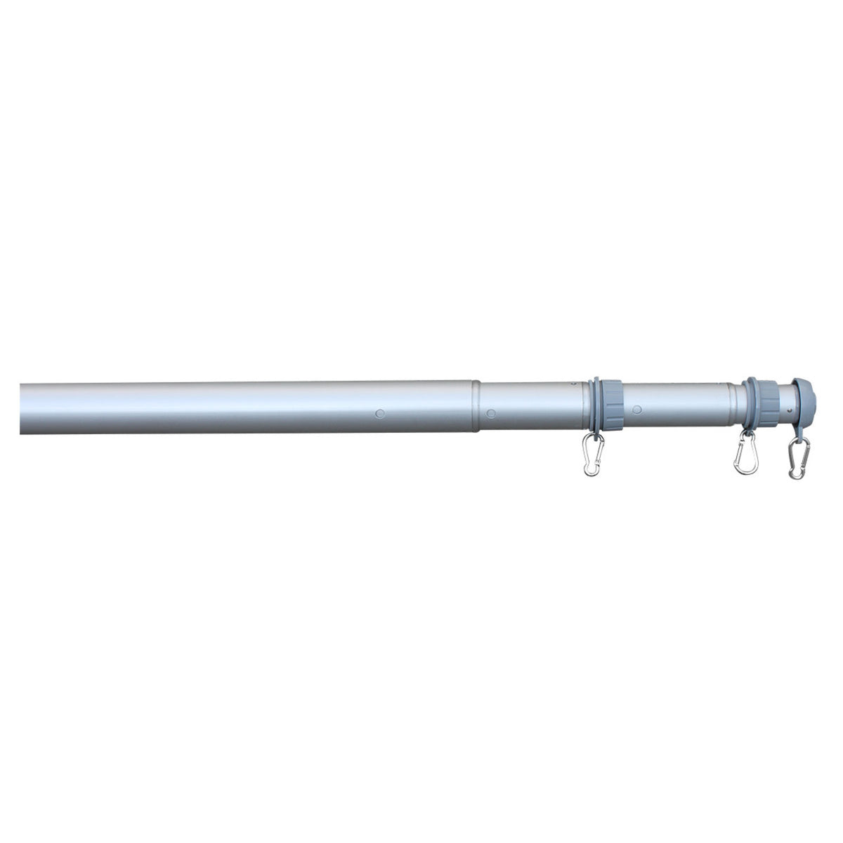 Flagpole with hooks on a white background