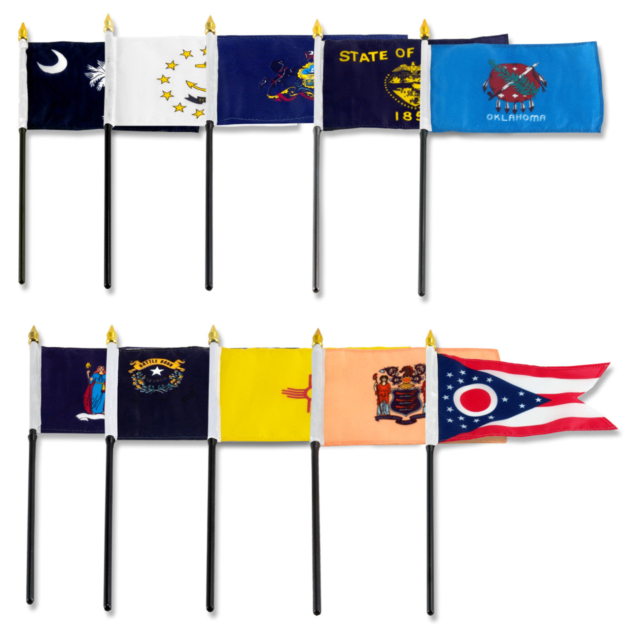 Set of 50 State Flags - 4" x 6"