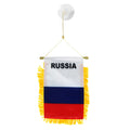 Small flag with 'RUSSIA' text on a white background