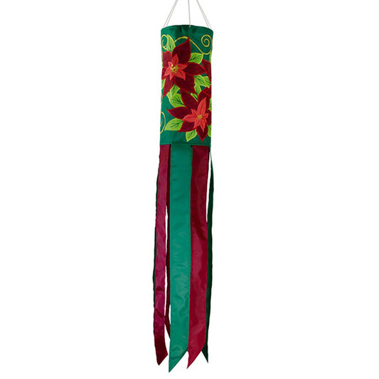 Poinsettia Windsock - 40"