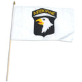 101st Air Borne 12" x 18" mounted on wooden stick