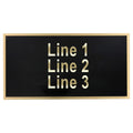 Large Black-on-Brass Engraving Plate - 3.25in x 6.25in