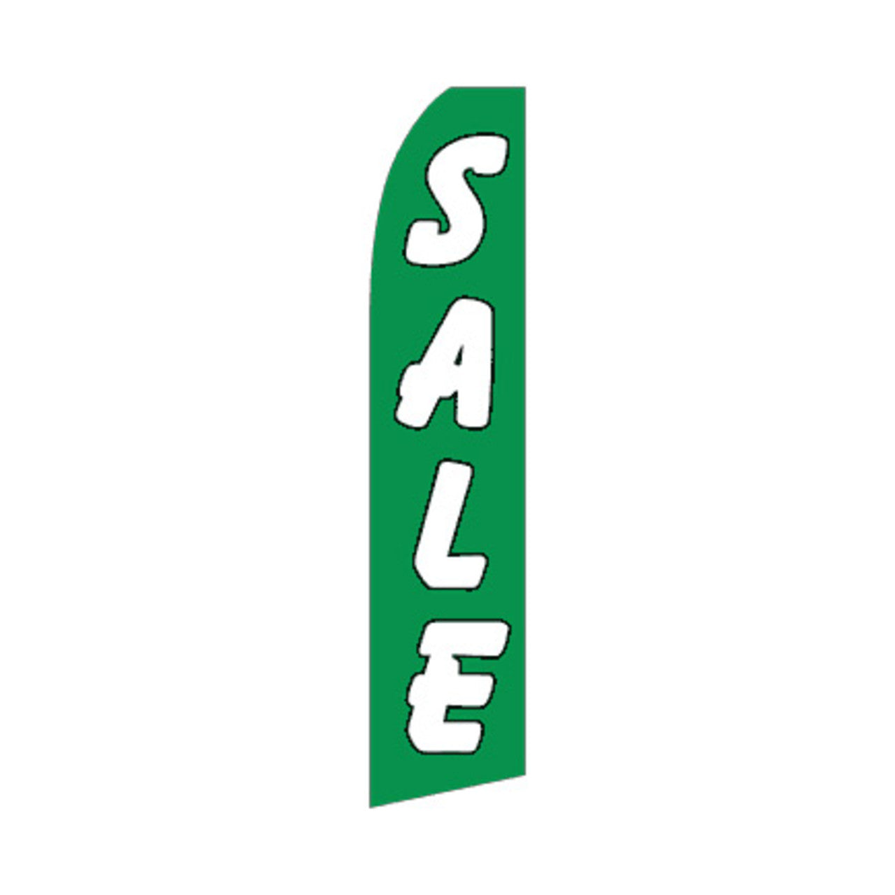 Sale Swooper Flag - Green - 11.5ft x 2.5ft