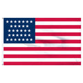 American flag with 31 stars and 13 stripes on a white background