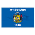 Wisconsin 8ft x 12ft Nylon Flag
