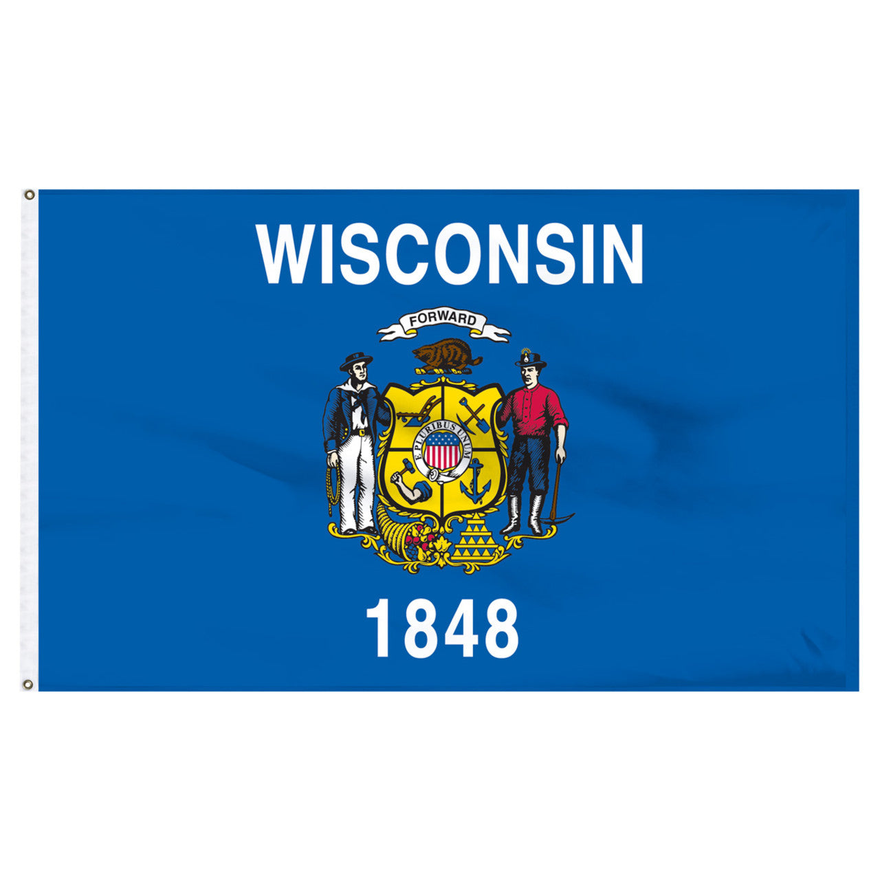 Wisconsin 8ft x 12ft Nylon Flag