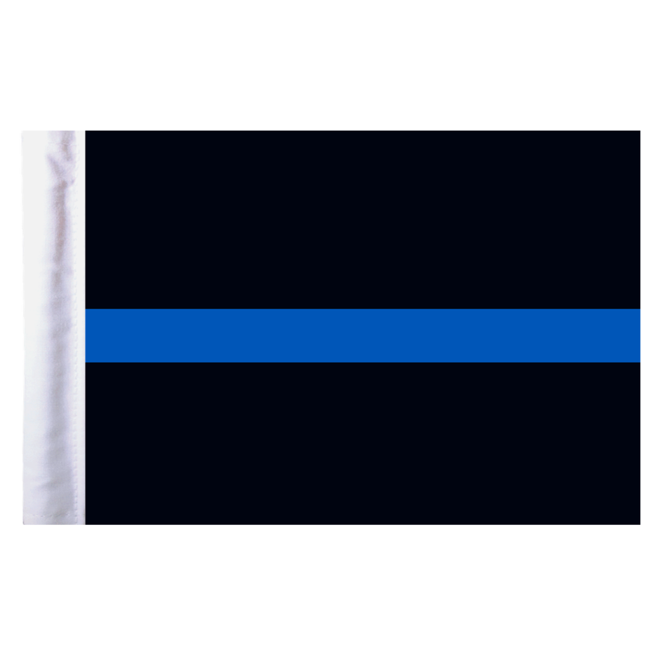 Thin Blue Line Motorcycle Flag - 6" x 9"