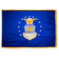 Airforce 4ftx6ft Flag with Indoor Pole Hem and Fringe